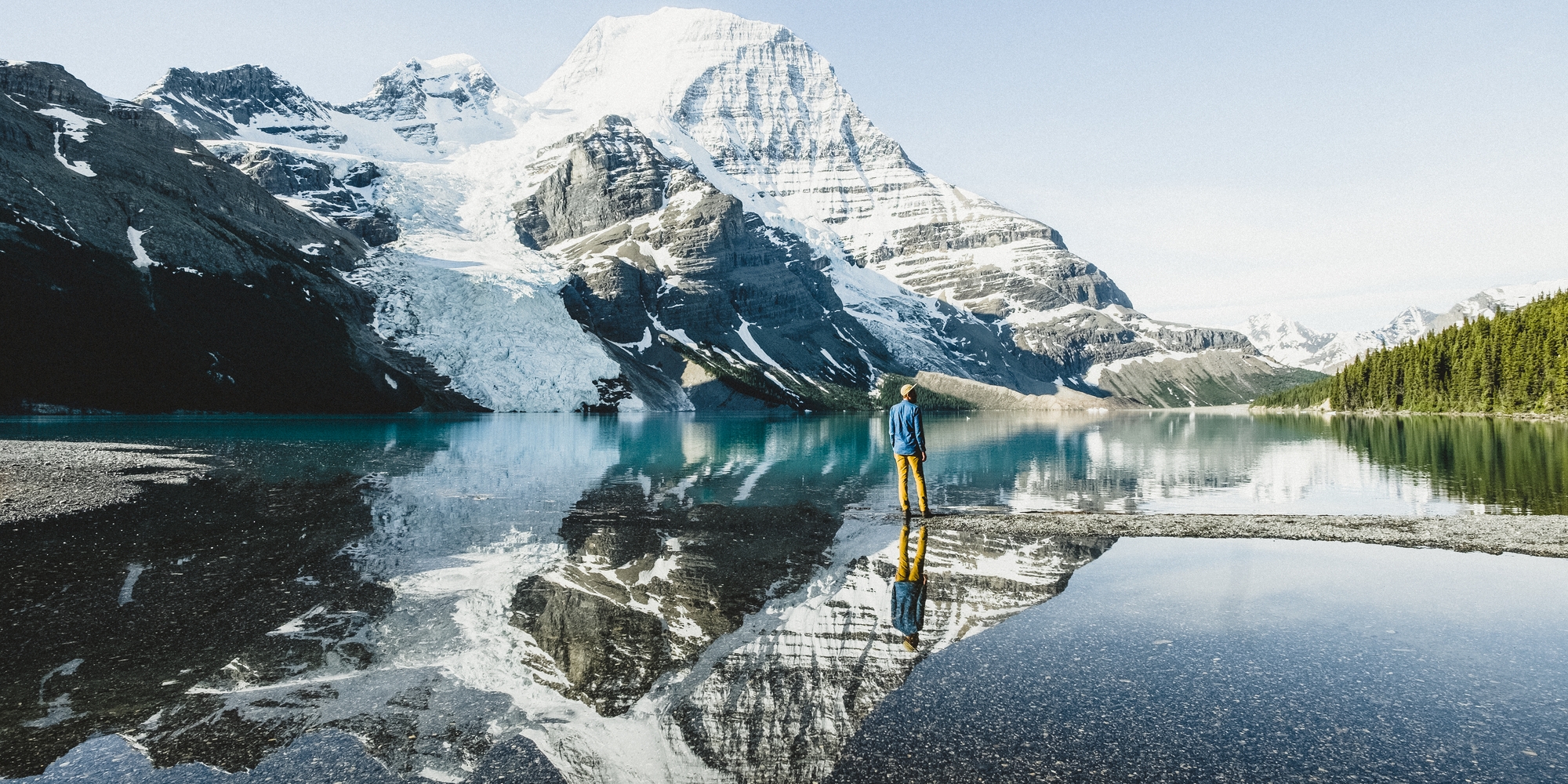 Hiking in Mount Robson Provincial Park.